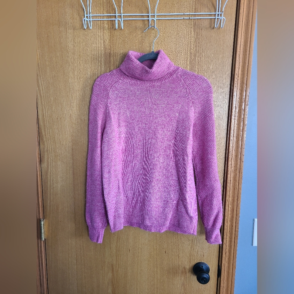 Loft Pink Turtleneck Sweater